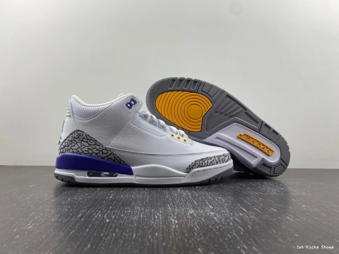 1st Kicks PE Bryant Retro Jordan 3 869802-907 Kobe 0816
